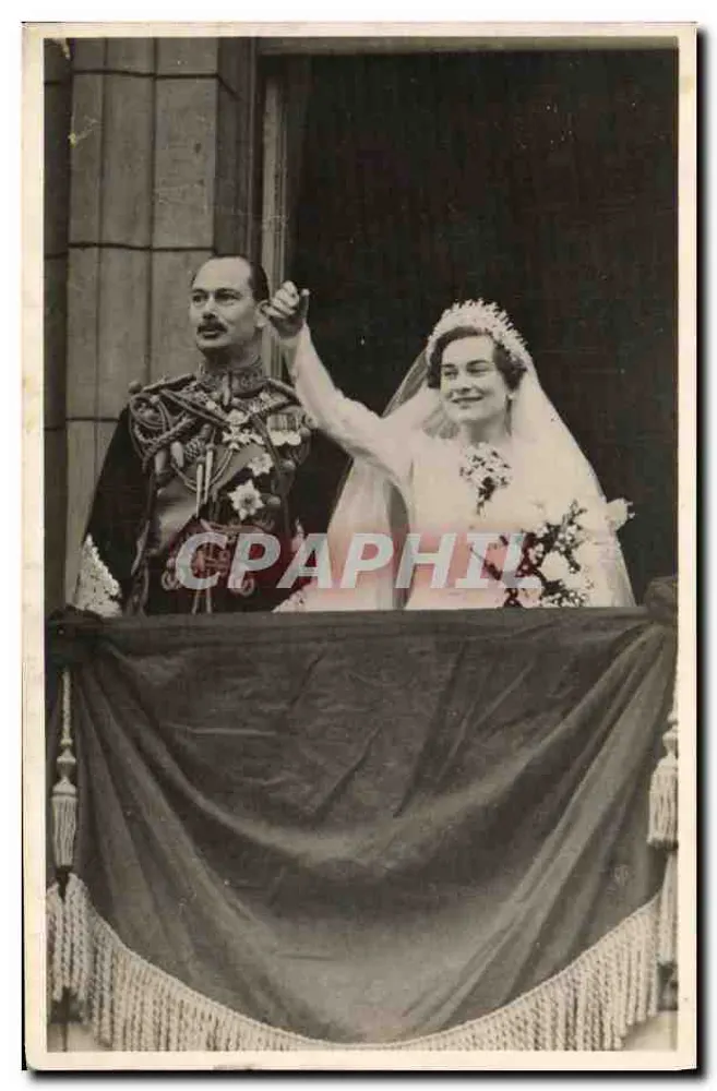Der Herzog und die Herzogin von Gloucester — nach ihrer Hochzeit — Tuck's Post Card n°3984 - Vorderseite
