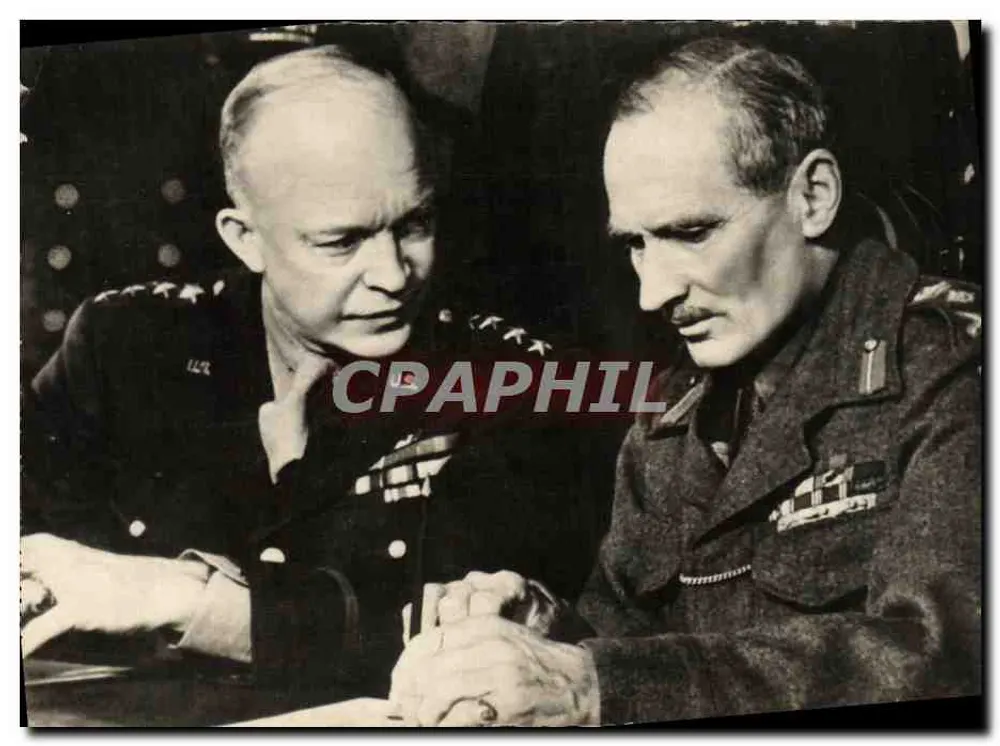 Feldmarschall Montgomery und General Eisenhower — Éditions O.P. - Vertrieben von Photo-Presses-Libération - Vorderseite
