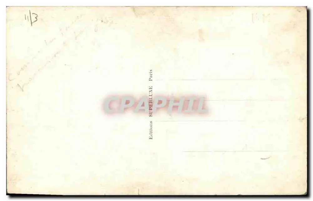 Geral Eisenhower — retrato em uniforme — Edições SUPERPHIL, Paris - Verso
