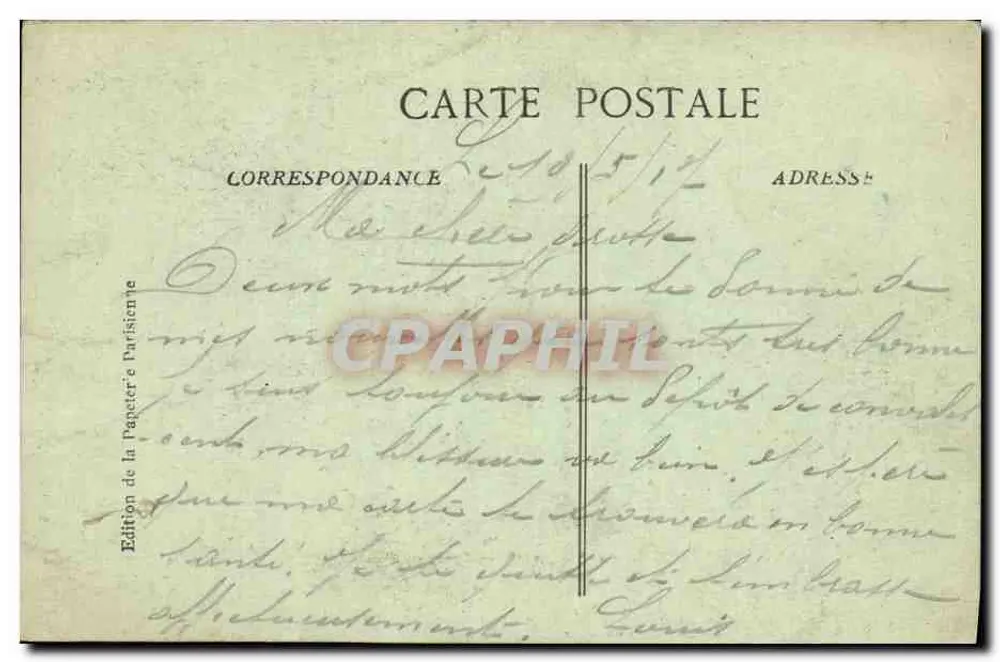 Salonique — Eine britische Kompanie marschiert — Édition de la Papeterie Parisienne - Rückseite