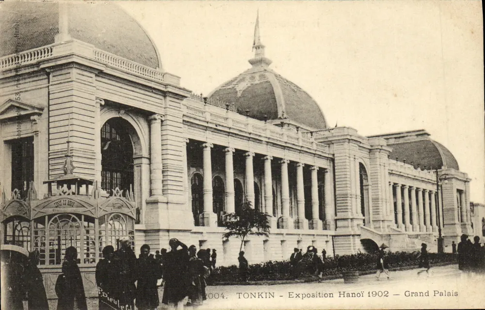 Hanoi-Ausstellung 1902 — Großer Palast — Tonkin — Photographie der Kreditkasse - Vorderseite