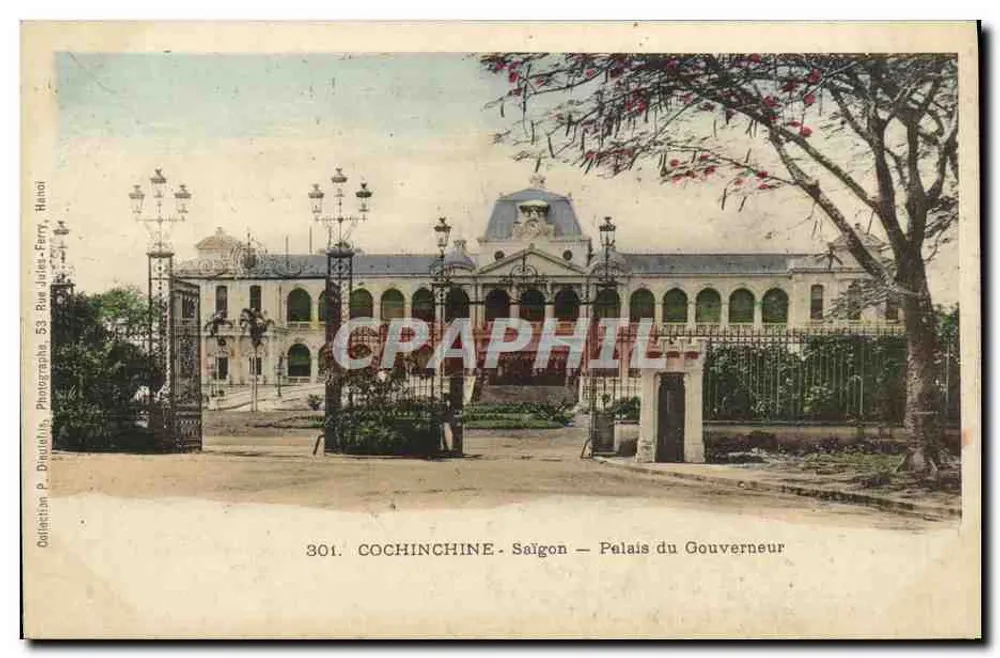 Palast des Gouverneurs — Saigon — Cochinchine — Ollivier P. Breuil & Cie, 301 - Vorderseite