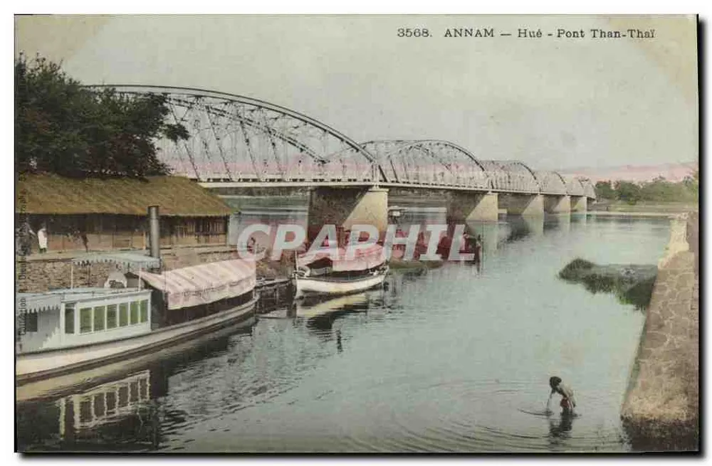 Hue — Brücke Than-Thay — Annam - Vorderseite