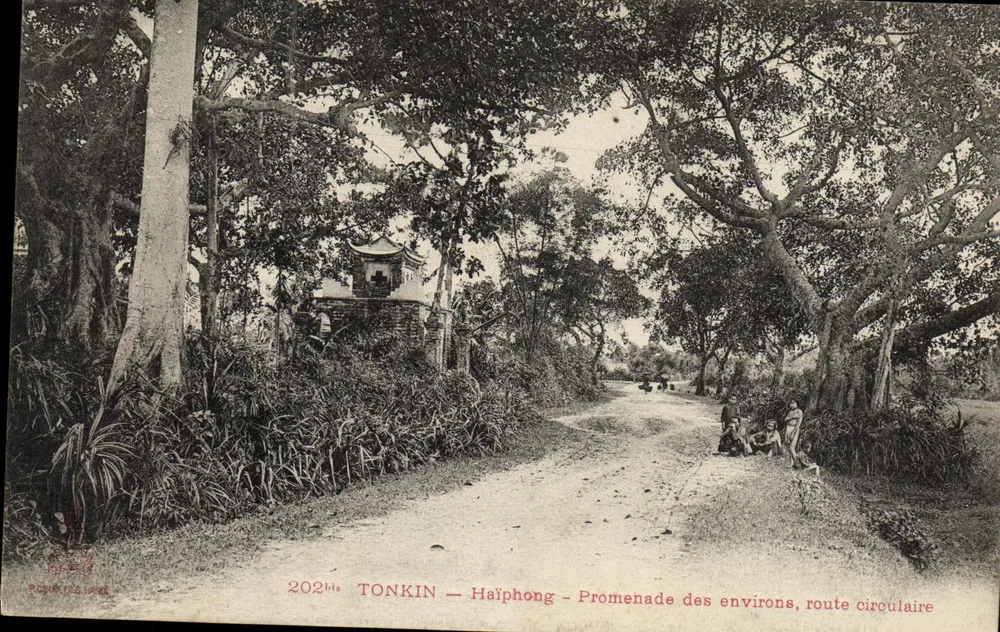 Tonkin — Haiphong — Promenade der Umgebung, kreisförmige Route — Verlag: Disdactes, Nr. 202 - Vorderseite