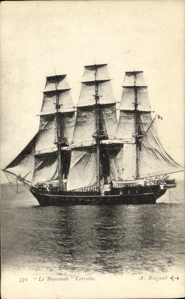 Le Bayonnais — Corvette — A. Bougault n°571 - Frente