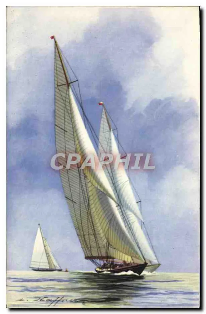 Yachten der Grand Class "au plus près" — Marine- und Kolonial-Sammlung — Verlag E.AeC, Paris - Vorderseite