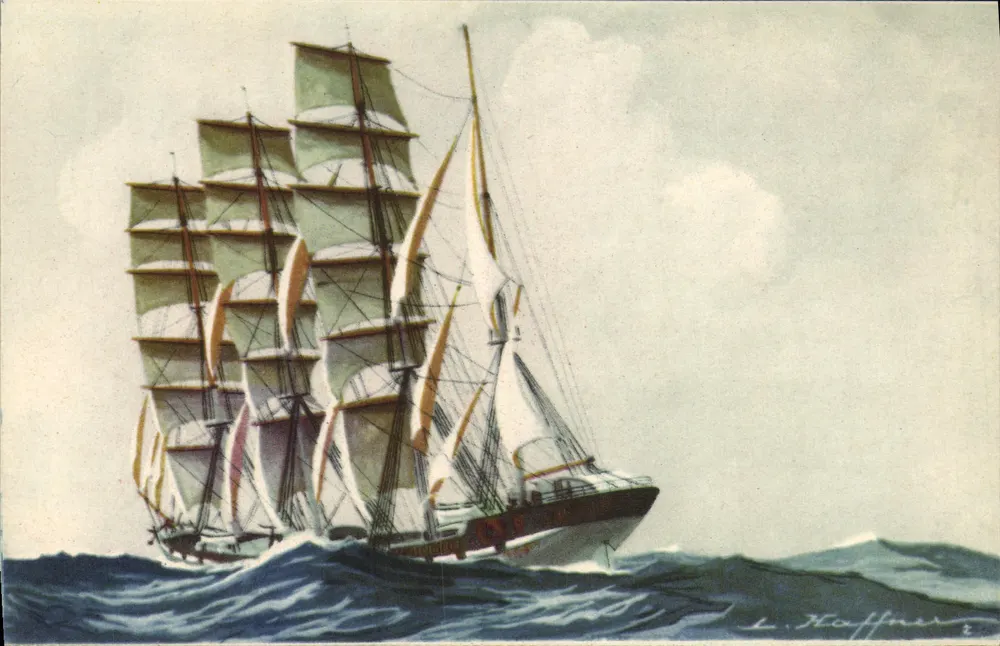 Viermastboot — Cap Horniers — Uitgever AEC Parijs - Voorkant
