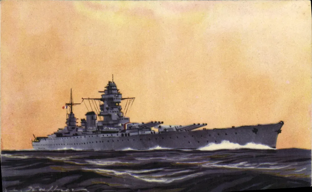 Cruiser « Dunkerque » — Coleção da Liga Marítima e Colonial — Editor Paris - Frente