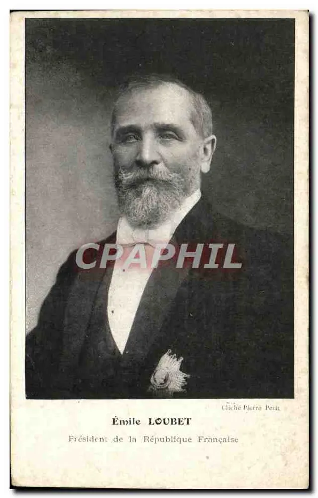Émile Loubet — Präsident der Französischen Republik — Cliché Pierre Petit - Vorderseite