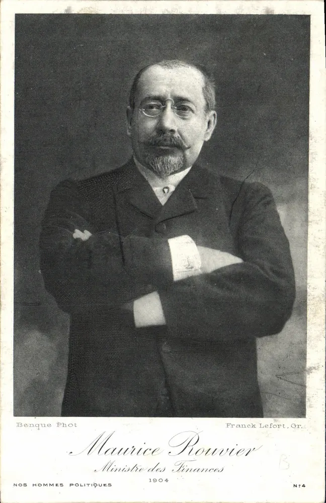 Maurice Rouvier — Finanzminister — Benque Phot, Nr. 14 - Vorderseite