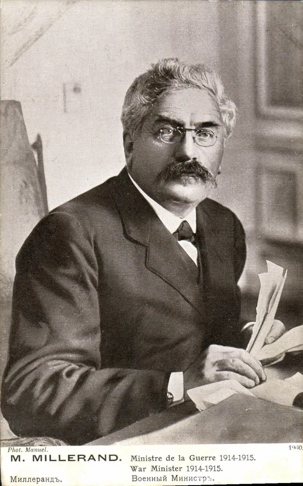 M. Millerand — Ministre de la Guerre 1914-1915 — Phot. Manuel - Vorderseite
