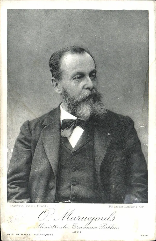 O. Maruejouls — Minister für öffentliche Arbeiten — Serie Nr. 14, veröffentlicht von Franck Lefort, 1904 - Vorderseite