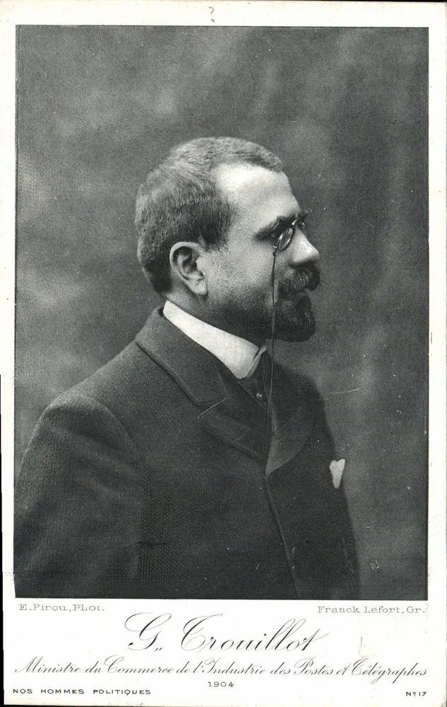 G. Crouillot — Minister für Handel, Industrie, Post und Telegraphen — Franck Lefort, Gr. N°17 - Vorderseite