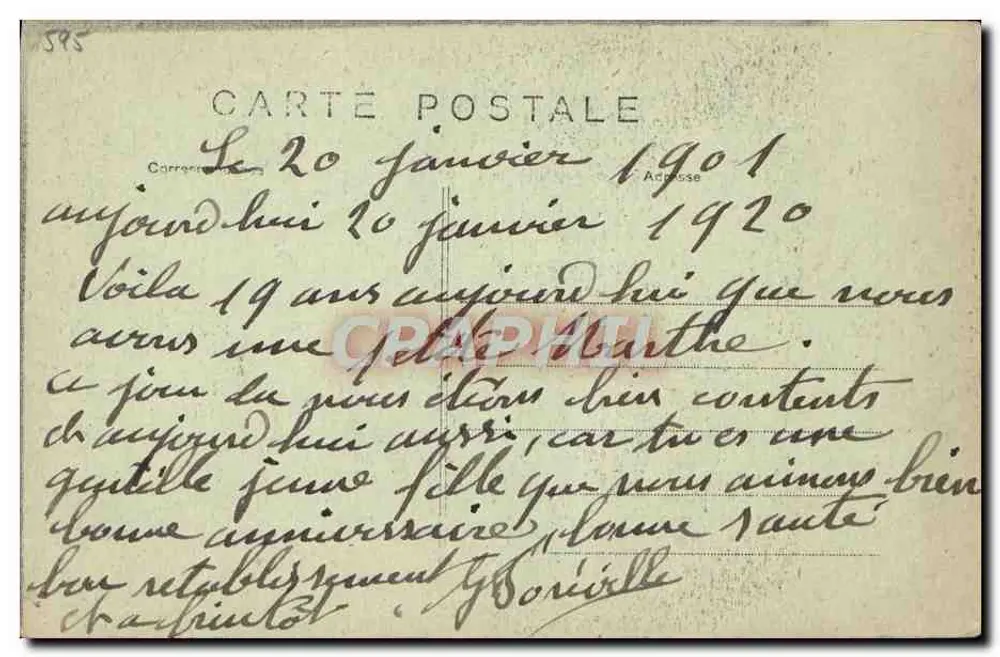 Herr Paul Deschanel — Präsident des Abgeordnetenhauses, am 17. Januar 1920 zum Präsidenten der Republik gewählt — Foto H. Manuel — Paris, Imp. A. Papeghin, Tours-Paris - Rückseite