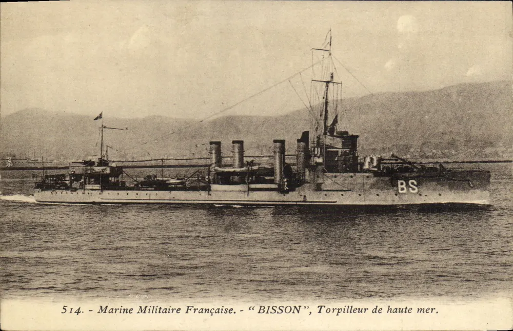 Bisson — Hochsee-Torpedoboot — Französische Marine — n° 514 - Vorderseite