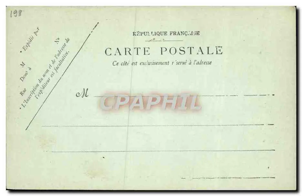 O "Casabianca", Aviso Torpilleur — n° 583 — Camini A. Bougault - Verso