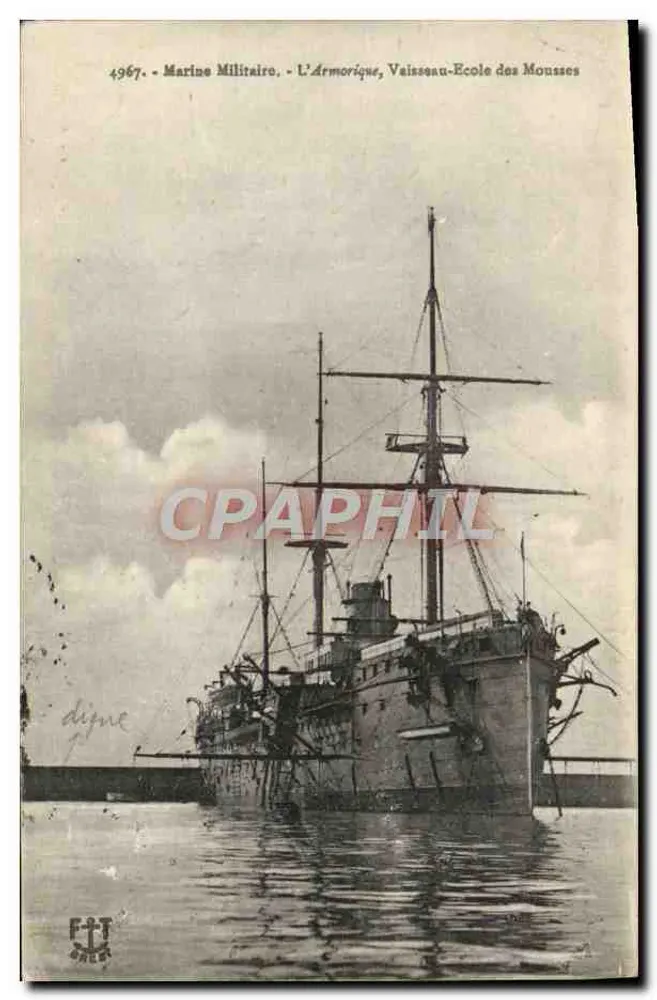 L'Armoricaine, Ausbildungsschiff für Kadetten — Militärflotte — n°4967 - Vorderseite