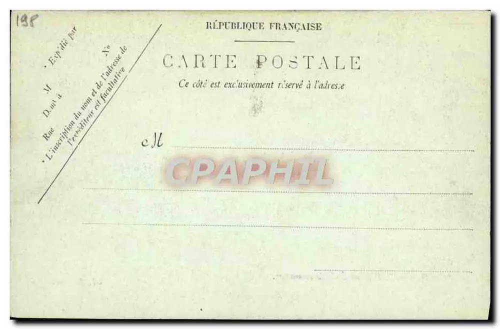 La Couronne — Schiffschule für Schießtechnik — A. Bougault n°561 - Rückseite