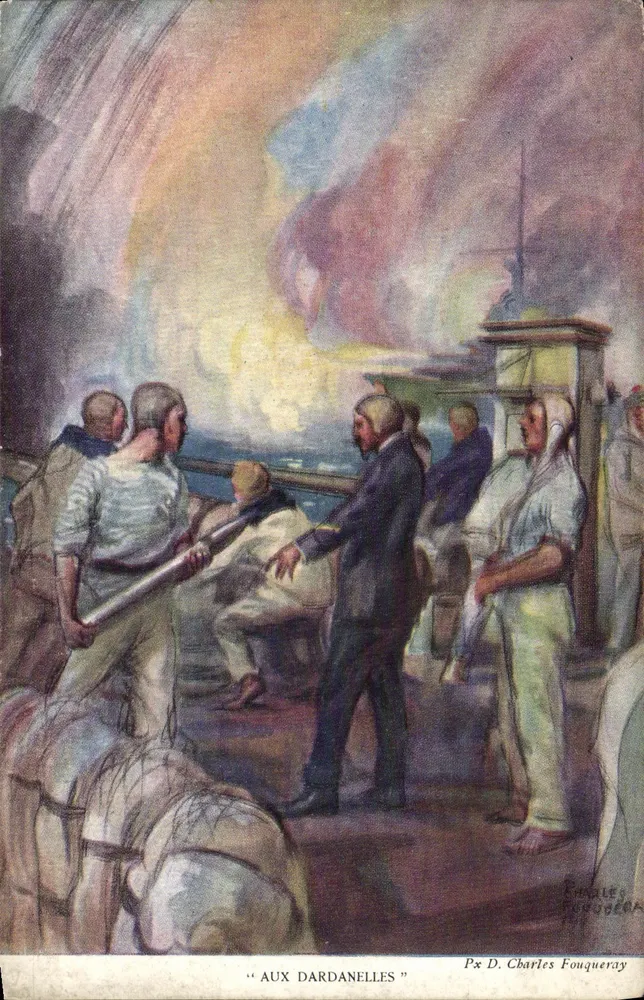 Nos Dardanelos — cena de guerra — Px D. Charles Fouqueray - Frente