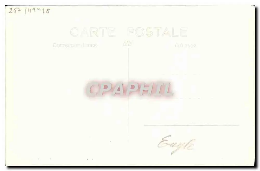 H.M.S. EAGLE — porta-aviões britânico — Marcus Bar Fot. Toulon - Verso