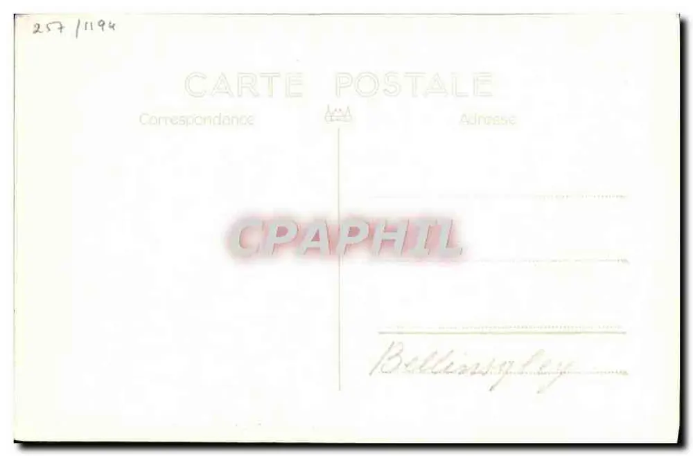 U.S.S. Bellingsley — destroyer — Marius BAR Fot. Toulon, Reprod. Interd. - Verso