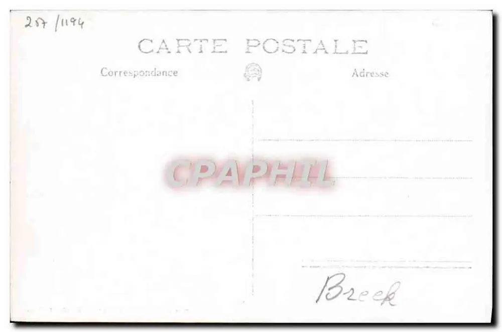 Detalhe de um cruzador de guerra — Toulon — Marius BAR Fot. Toulon - Verso