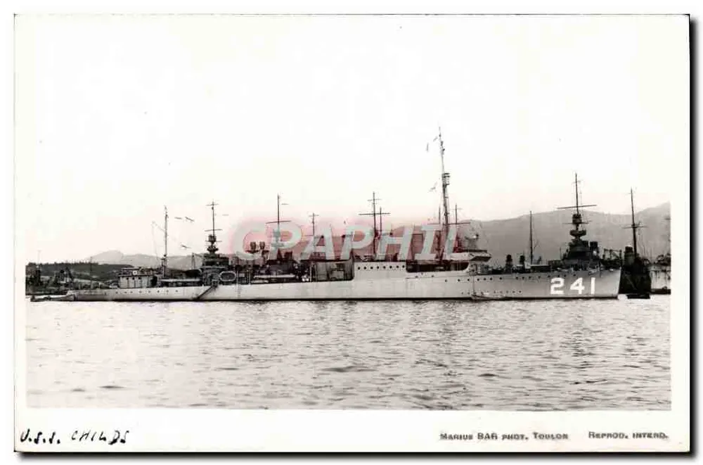 U.S.S. Childs — statek wojenny — fot. Marius BAR, Toulon - Awers
