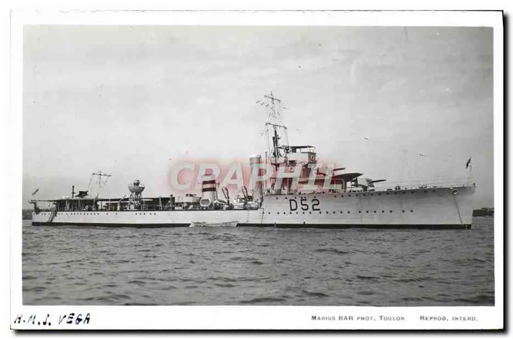 H.M.S. Vega — D5.2 — Marius Bar Phot. Toulon - Frente