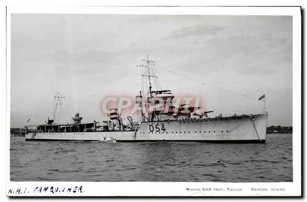 H.M.I. Vanquisher — D54 — Marius BAR Fot. Toulon - Frente