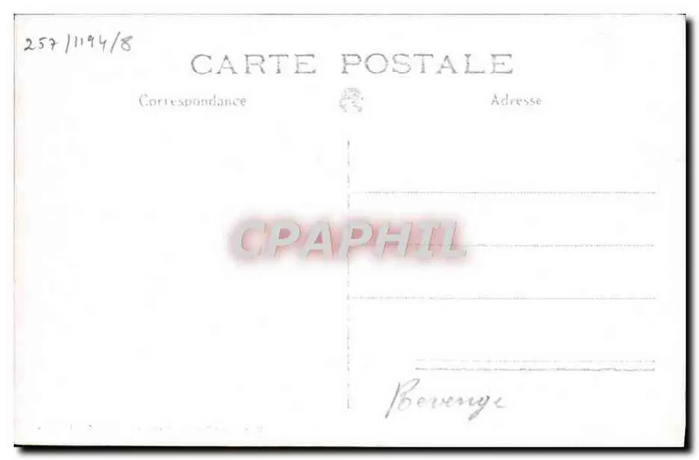 H.M.S. Revenge — Navio de guerra britânico — Fotografia de Marius BAR, Toulon, Reprod. INTERD. - Verso