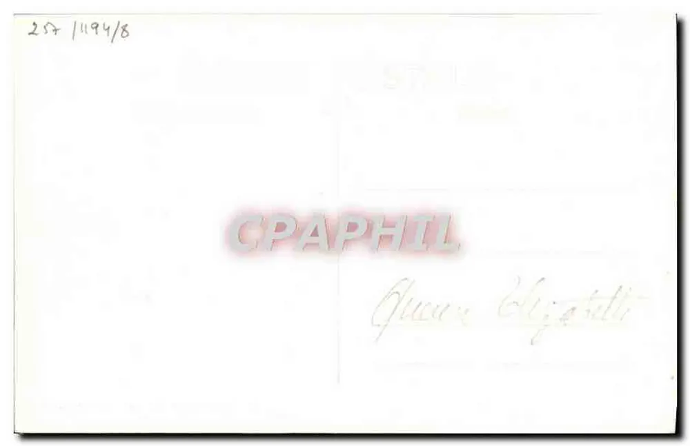 H.M.S. Queen Elizabeth — encouraçado britânico — Marius BAR fot. Toulon, Reprod. Interd. - Verso