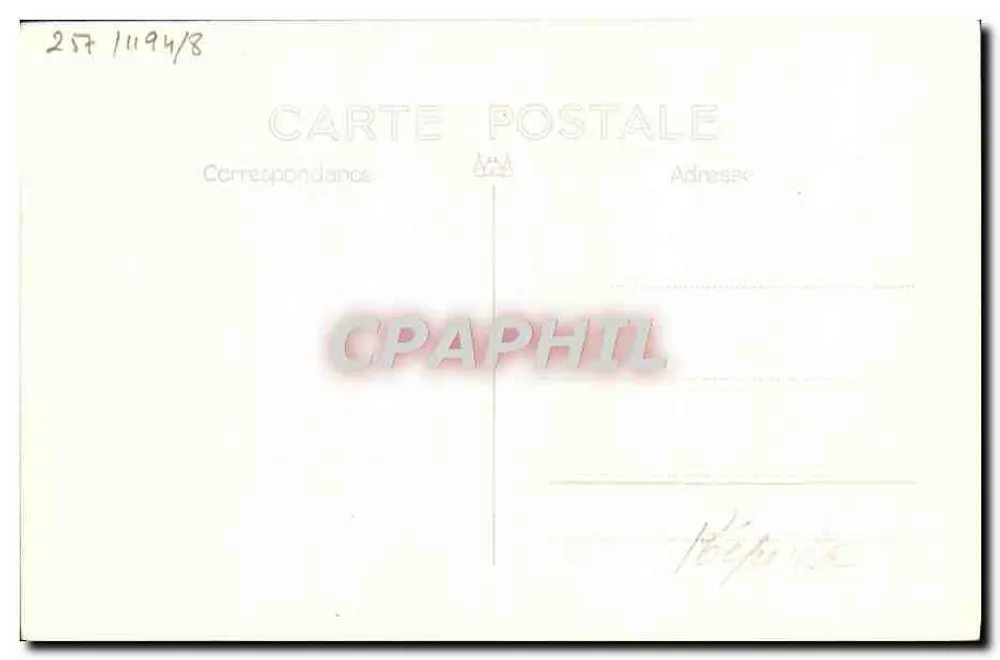 H.M.S. REFULIE — navio de guerra britânico — Marine BAR Phot. Toulon, Reprod. Interd. - Verso
