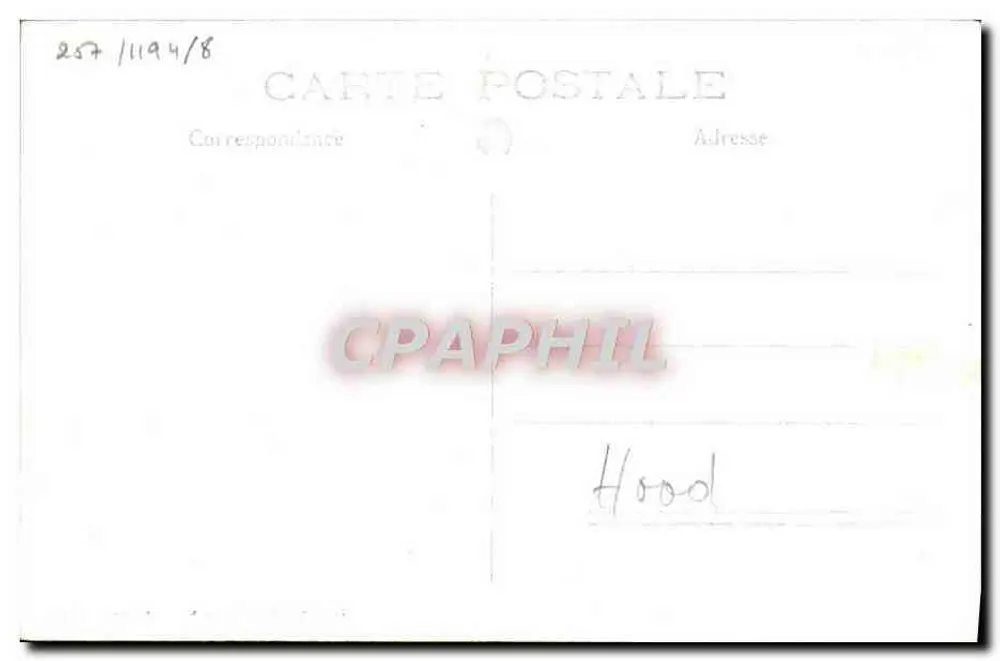 H.M.S. Hood — Navio de guerra britânico — Marius BAR Fot. Toulon - Verso