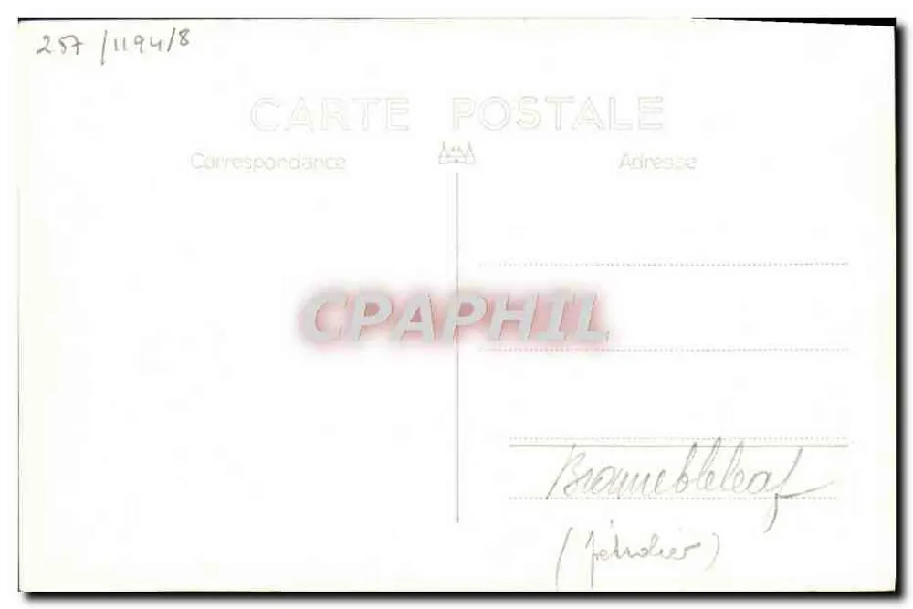 H.M.S. Brambleleaf — Navio a vapor — Marius Bar, Toulon, Reprod. Proib. - Verso