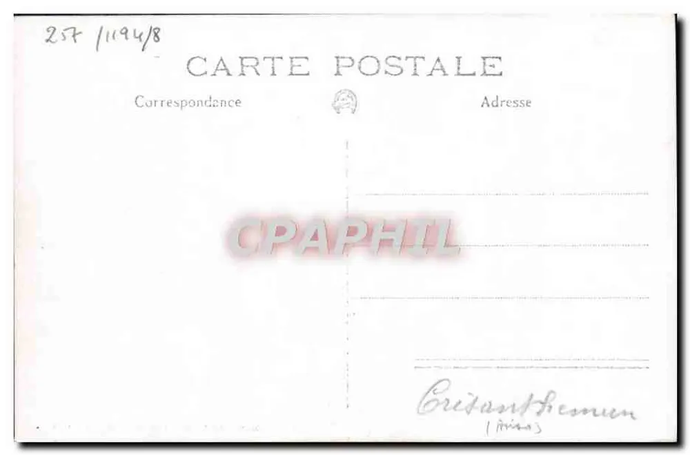 H.M.S. CRISANTHEMUM — navio militar — Marius BAR Fot. Toulon, Reprod. Interd. - Verso