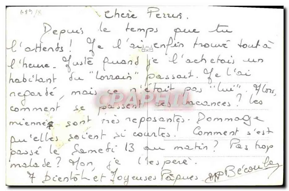 Escorteur rápido Le Lorraïn — F768 — Marius Bar Phot. Toulon - Verso