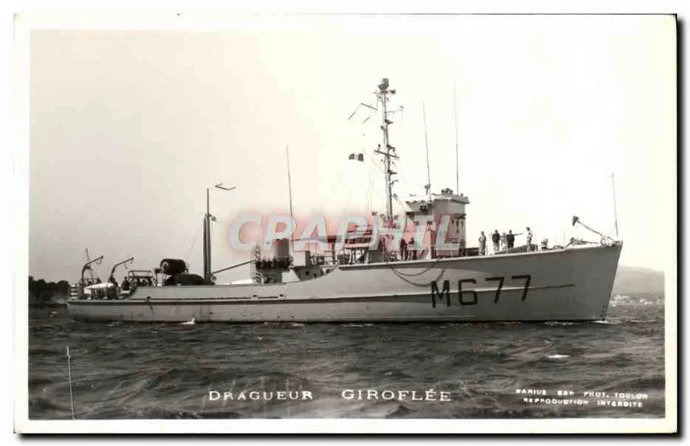 Dragador Giroflée — MG677 — Marius Bar Fot. Toulon - Frente