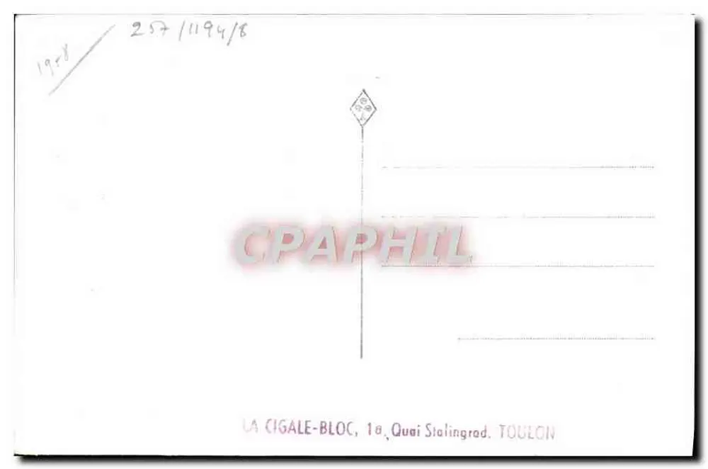Aviso Ingegnere Élie Monnier — fotografia marittima — Marius Bar Phot, Tolone - Verso