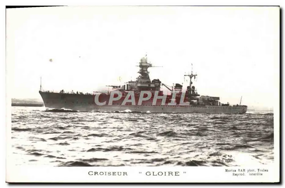Cruzador "Gloire" — Marinha francesa — fot. Marius BAR, Toulouse - Frente