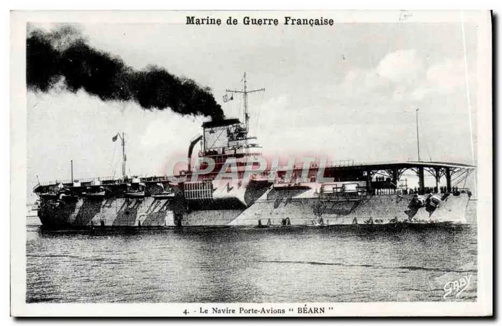 Flugzeugträger "BÉARN" — Französische Marine — Edition Gaby - Vorderseite