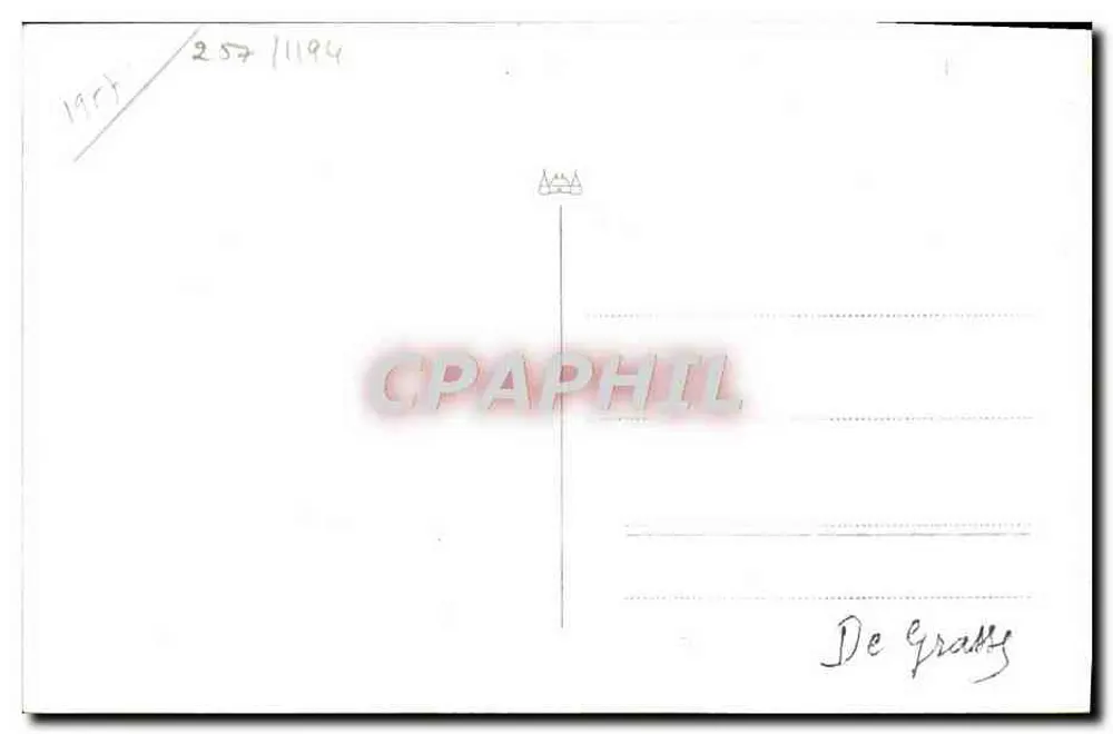 Navio militar — porto de De Grasse — editor De Grasse, n° 257/1194 - Verso