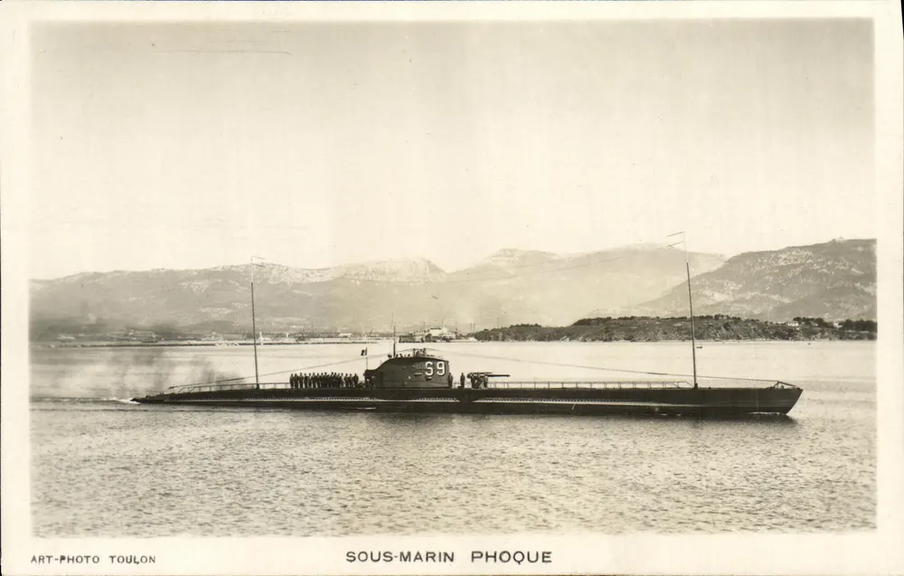 Submarino Phoque — n° 59 — Art-Photo Toulon - Frente