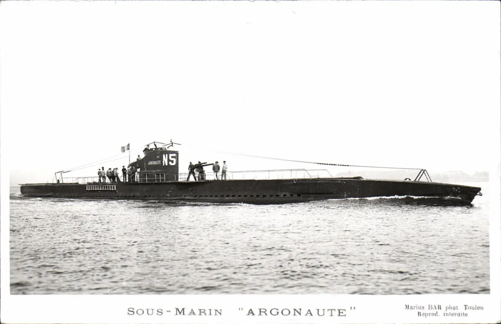 Submarino "Argonaute" — Toulon — Marius BAR phot - Frente