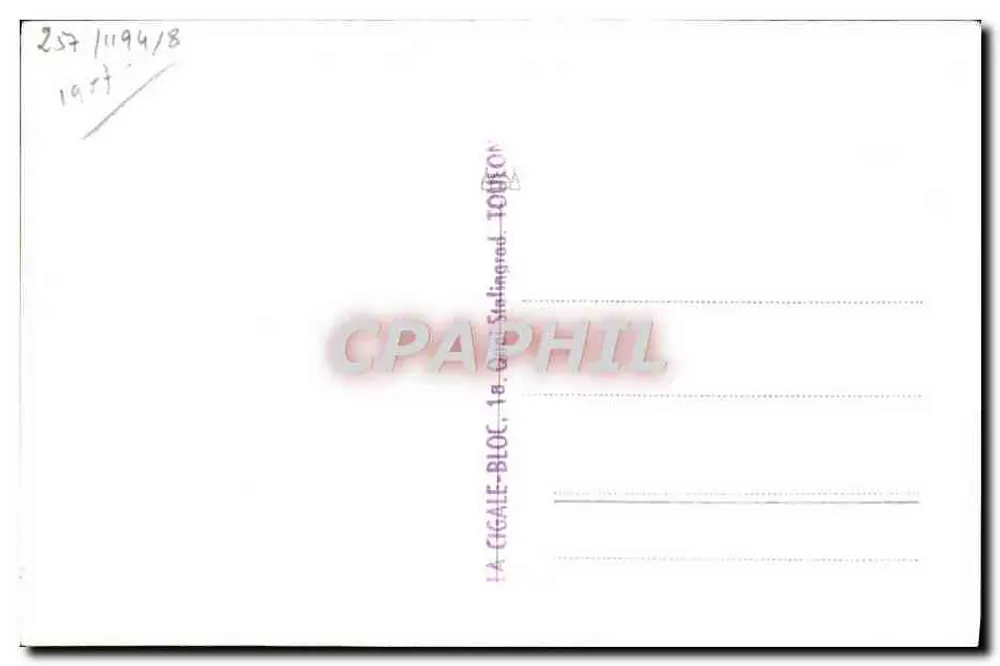 O Bathyscaphe — F.N.R.S.3 — Marius Bar, Fot. Toulon - Verso