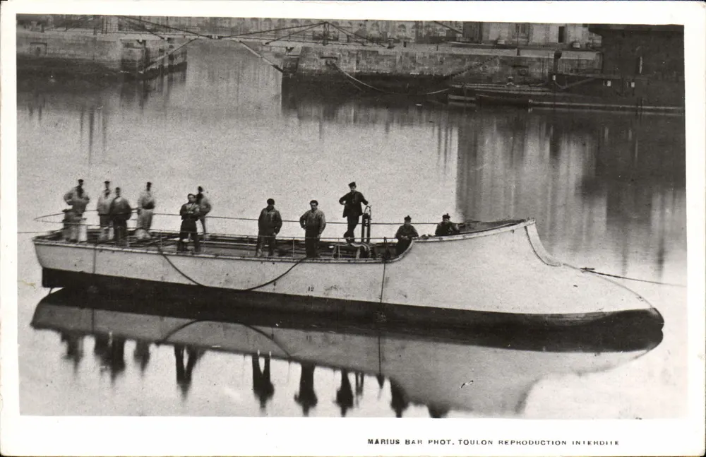 Chaloupe-canonnier — 1869-89 — Marius Bar Phot. Toulon - Vorderseite