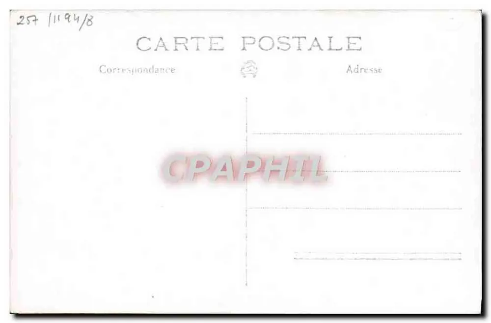 Torpilleiro "Boulonnais" — navio de guerra no mar — editor Marius BAR, Toulon - Verso