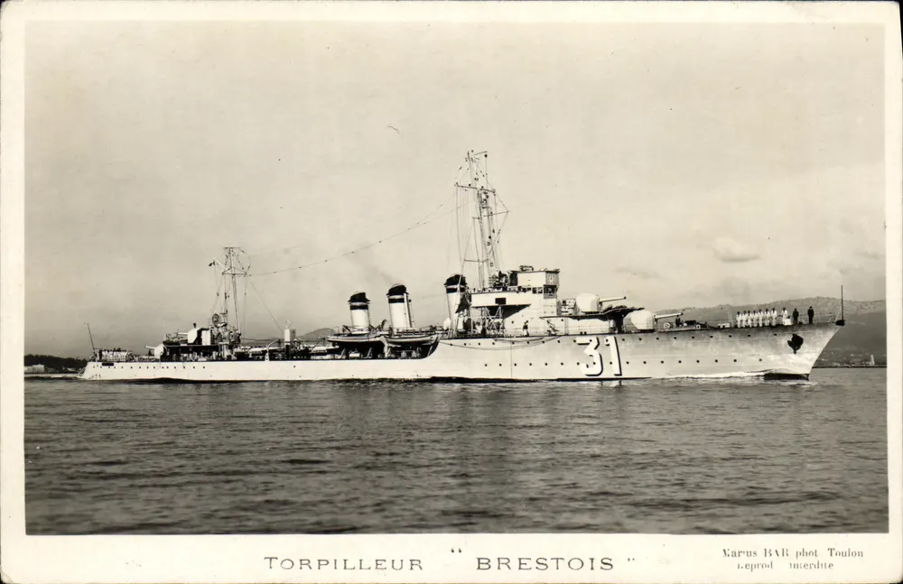 Torpilleiro "Brestois" — Toulon — Karus BAR fot. Toulon - Frente