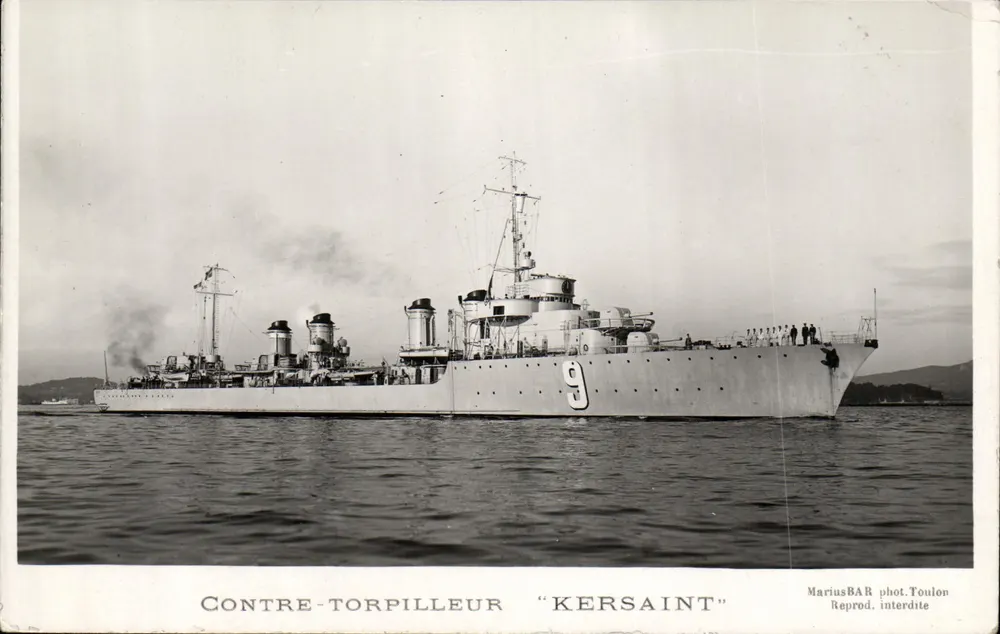 Contratorpedeiro "Kersaint" — Toulon — Marius BAR - Frente