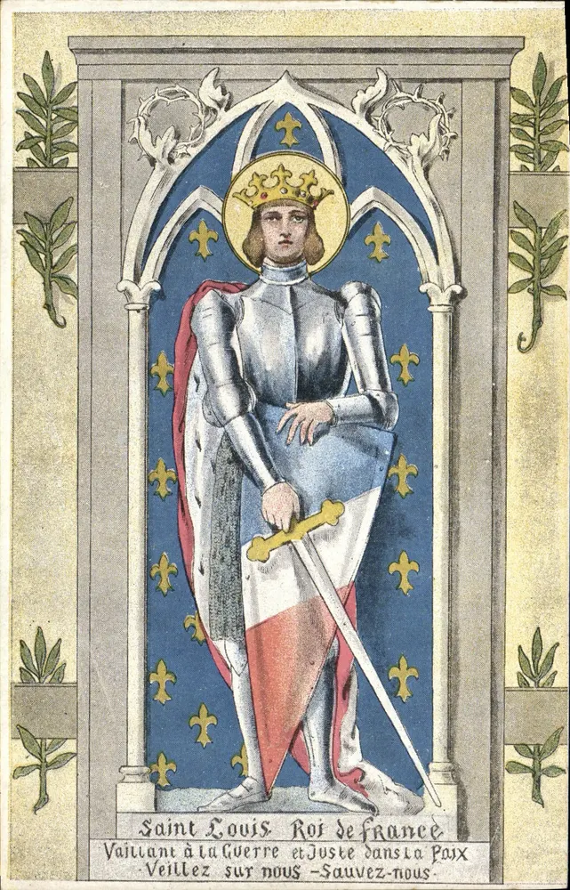 Saint Louis König von Frankreich — Sieger im Krieg und Gerecht in Frieden — Schützt uns — Rette uns — n° SHI1190 - Vorderseite