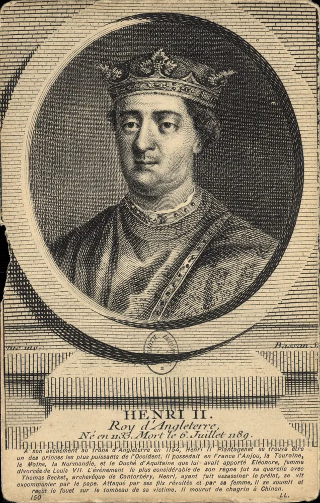Henri II Plantagenêt — Rei da Inglaterra — Bassan & Cie, n°150 - Frente